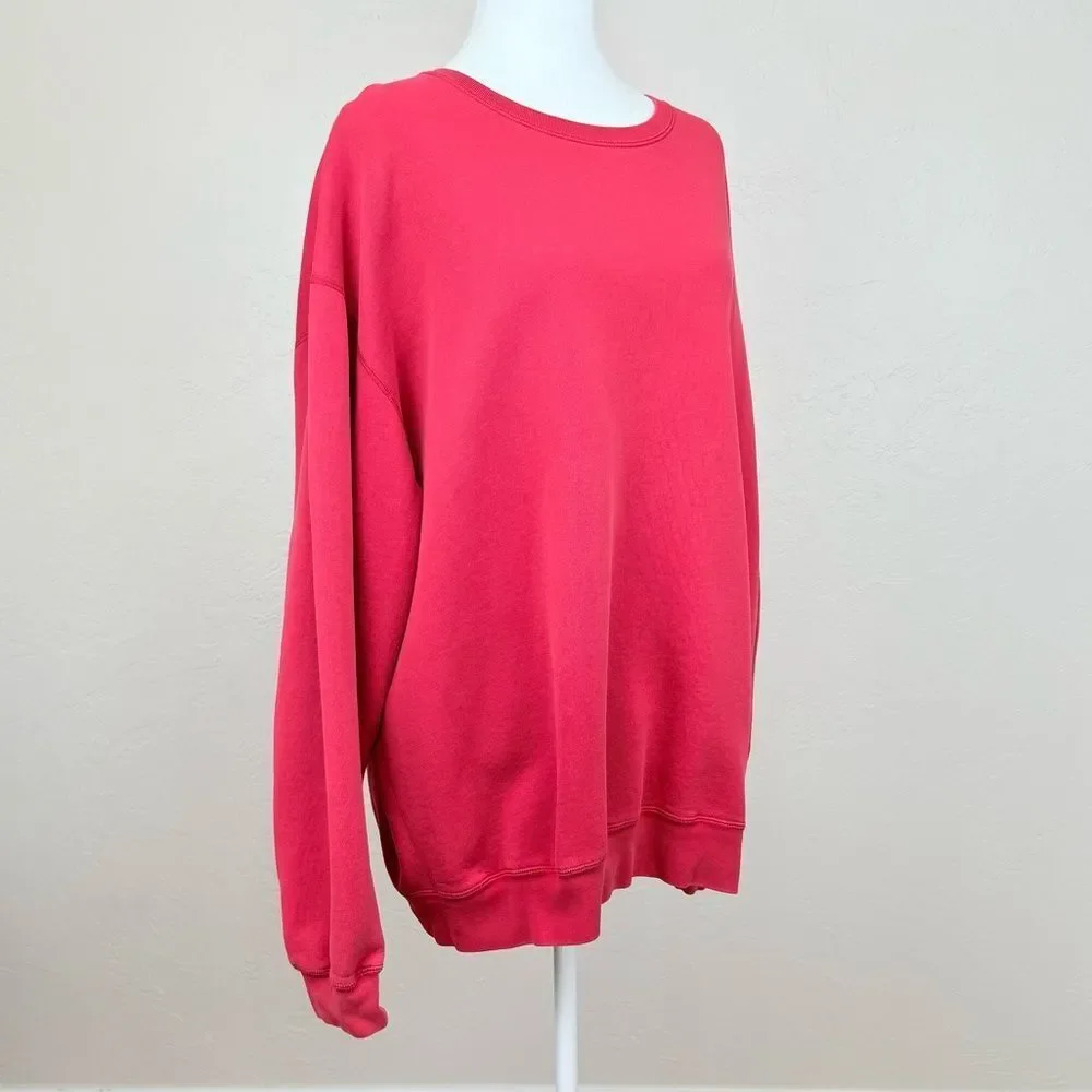 Vintage Polo Ralph Lauren Red Crew Neck Sweatshirt Size XL